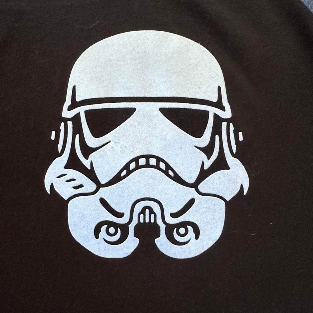 Star‎ Wars Stormtrooper Tshirt Kids Size L Black Blue Graphic Tee